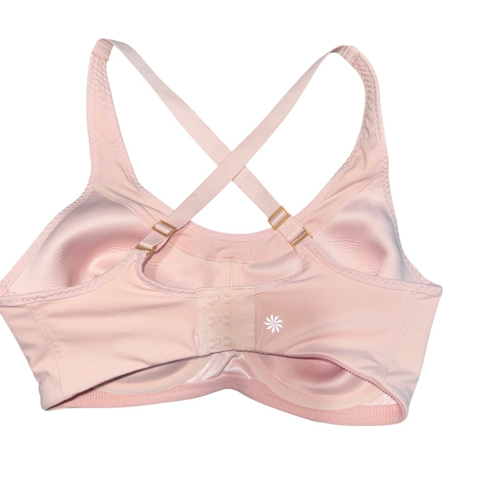 Athleta 34DD Blush Pink Underwire Crossback Sports Bra High Support - Picture 4 of 5